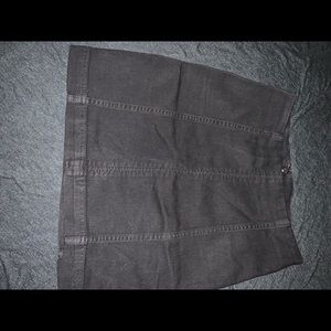 free people black denim skirt